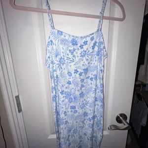 blue flower dress